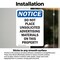 Signmission Do Not Place Unsolicited Advertising, 7 in W x Rectangle, Vinyl Decal OS-2PACK-NS-D-710-V-11337 - alternate 5